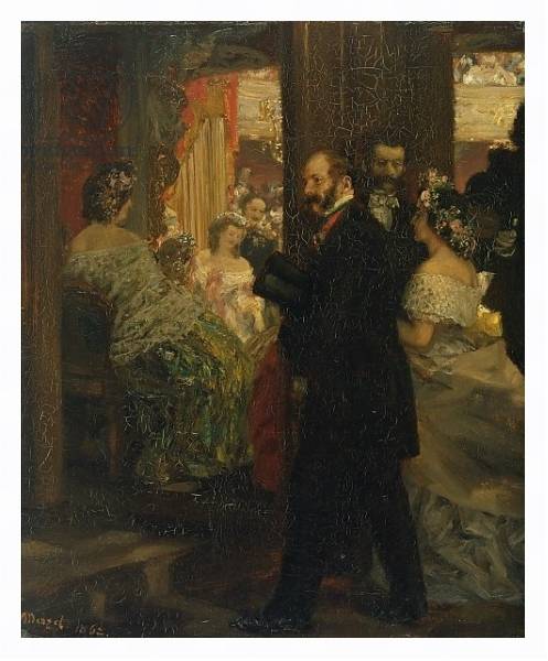 Постер In the Opera House, 1862 с типом исполнения На холсте в раме в багетной раме 221-03