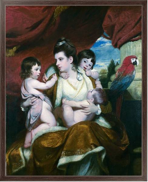 Постер Леди Кокбурн и ее три старших сына с типом исполнения На холсте в раме в багетной раме 221-02