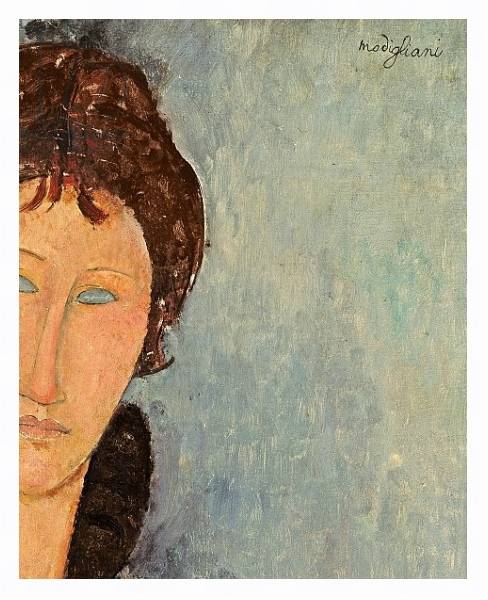 Постер Woman with Blue Eyes, c.1918 с типом исполнения На холсте в раме в багетной раме 221-03
