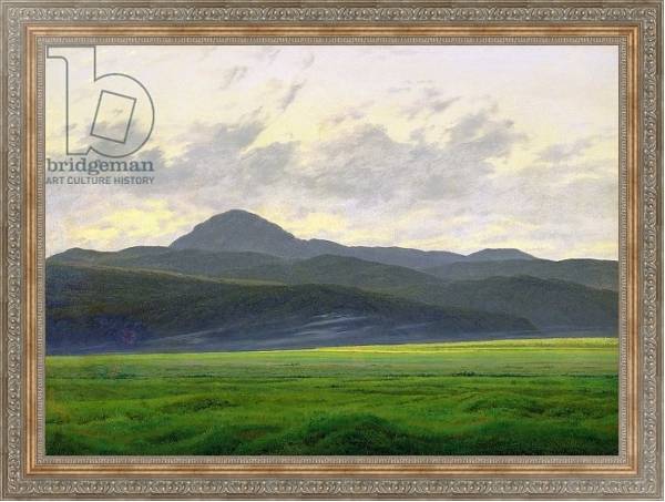 Постер Mountainous landscape с типом исполнения На холсте в раме в багетной раме 484.M48.310