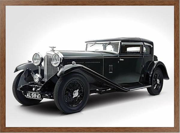 Постер Bentley 8 Litre Short Chassis Mayfair Fixed Head Coupe '1932 с типом исполнения На холсте в раме в багетной раме 1727.4310