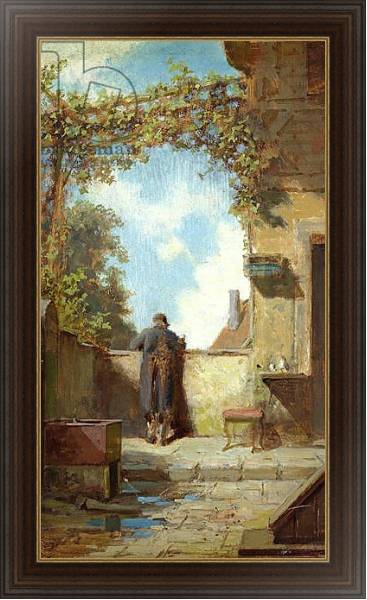 Постер Old Man on the Terrace с типом исполнения На холсте в раме в багетной раме 1.023.151