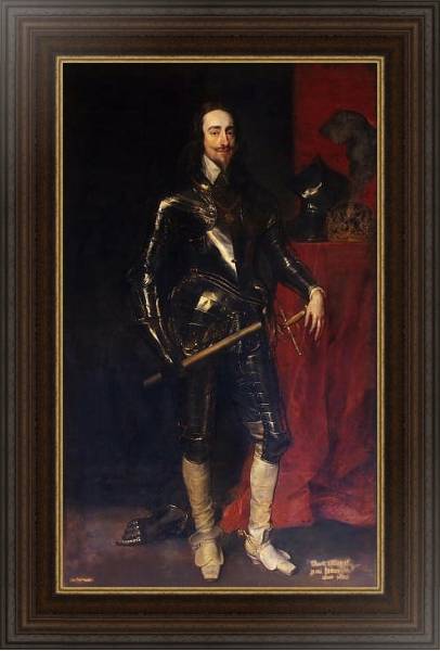Постер Портрет короля Карла I с типом исполнения На холсте в раме в багетной раме 1.023.151