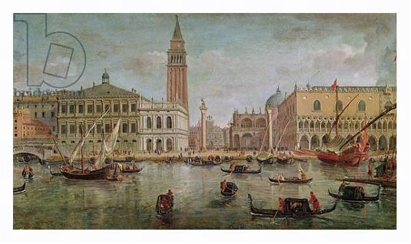 Постер View of Venice, 1719 с типом исполнения На холсте в раме в багетной раме 221-03
