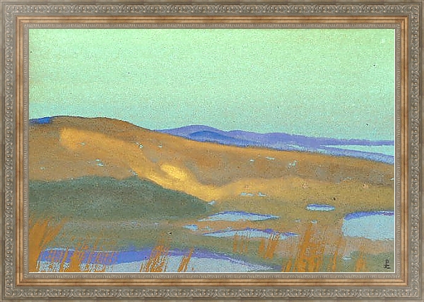 Постер Болота Цайдама с типом исполнения На холсте в раме в багетной раме 484.M48.310