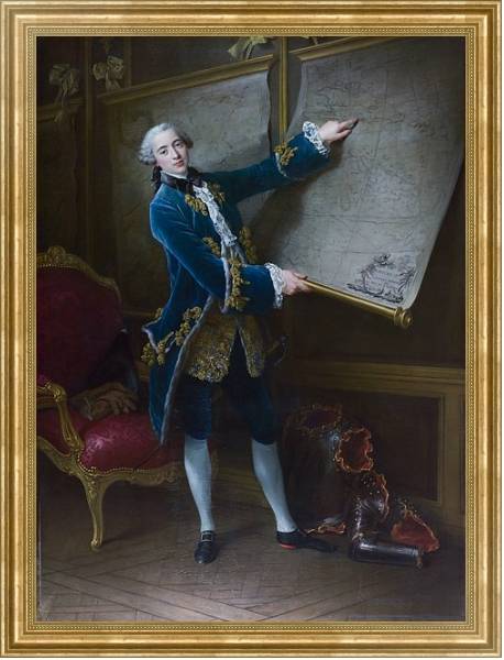 Постер Le Comte de Vaudreuil с типом исполнения На холсте в раме в багетной раме NA033.1.051