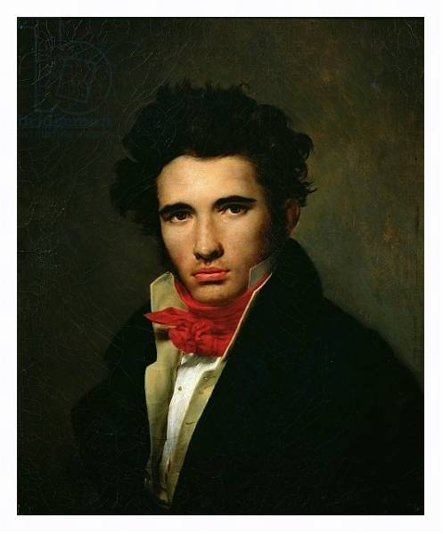 Постер Self Portrait, c.1818 с типом исполнения На холсте в раме в багетной раме 221-03