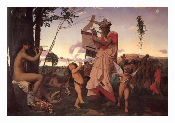 Постер Anacreon, bacchus et lamour с типом исполнения На холсте в раме в багетной раме 221-03