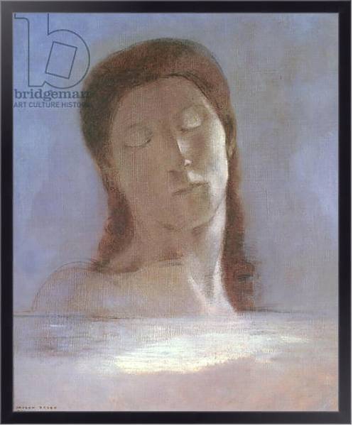 Постер The Closed Eyes, 1890 с типом исполнения На холсте в раме в багетной раме 221-01