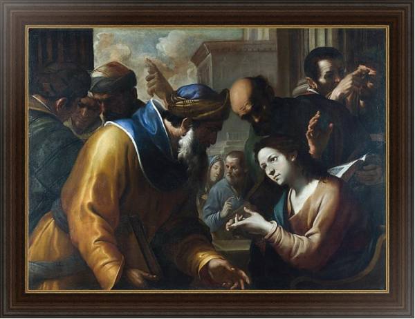 Постер Христос, спорящий с лекарями с типом исполнения На холсте в раме в багетной раме 1.023.151