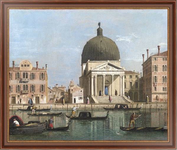 Постер Венеция - Сен-Симеоне Пикколо с типом исполнения На холсте в раме в багетной раме 35-M719P-83