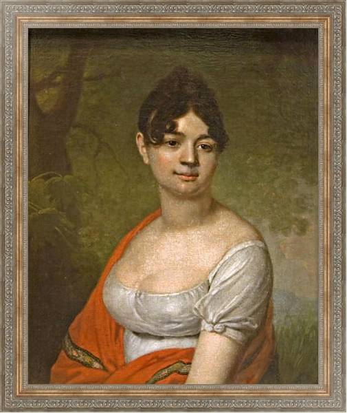 Постер Женский портрет. 1805 с типом исполнения На холсте в раме в багетной раме 484.M48.310