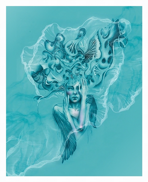 Постер Воображение с типом исполнения На холсте в раме в багетной раме 221-03
