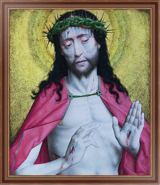 Постер Христос, коронованный колючками с типом исполнения На холсте в раме в багетной раме 35-M719P-83