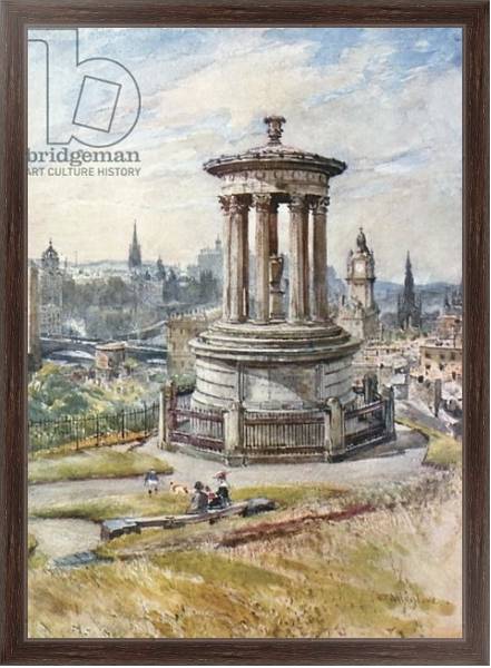 Постер Edinburgh from Calton Hill с типом исполнения На холсте в раме в багетной раме 221-02