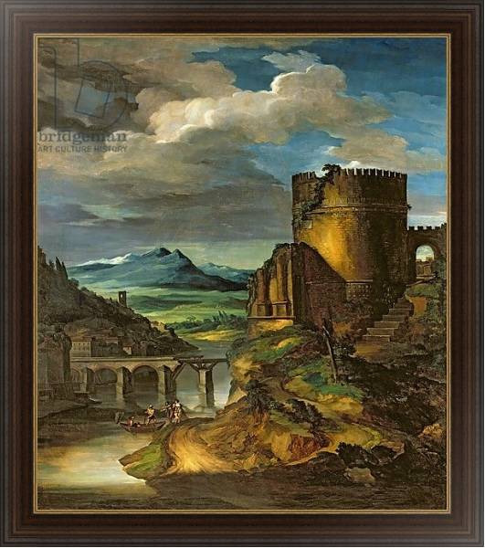 Постер Italian Landscape or, Landscape with a Tomb с типом исполнения На холсте в раме в багетной раме 1.023.151