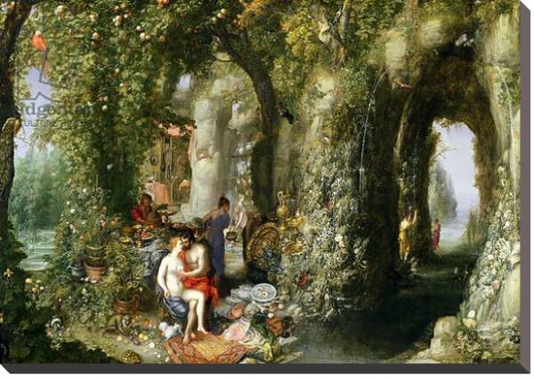 Постер A Fantastic cave with Odysseus and Calypso с типом исполнения На холсте без рамы