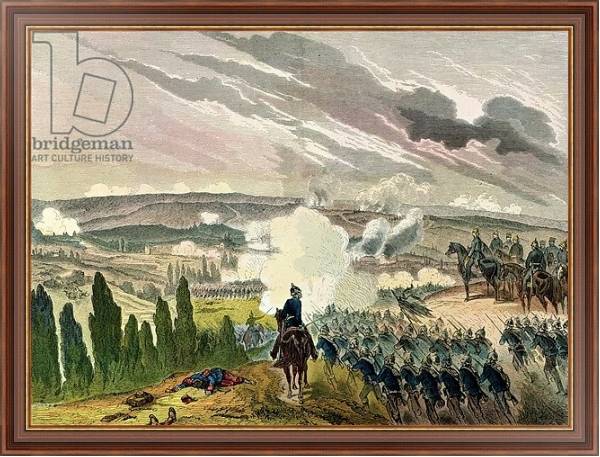 Постер The Battle of Sedan, 1st September 1870 с типом исполнения На холсте в раме в багетной раме 35-M719P-83