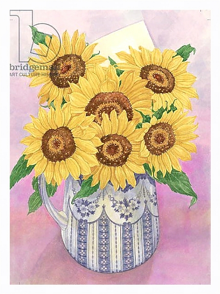 Постер Sunflowers, 1998 с типом исполнения На холсте в раме в багетной раме 221-03