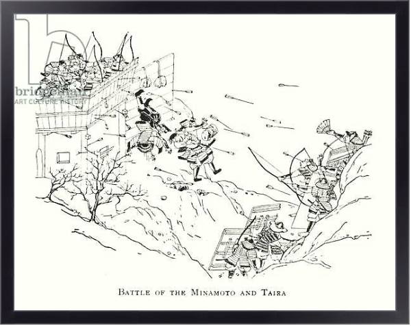 Постер Battle of the Minamoto and Taira с типом исполнения На холсте в раме в багетной раме 221-01