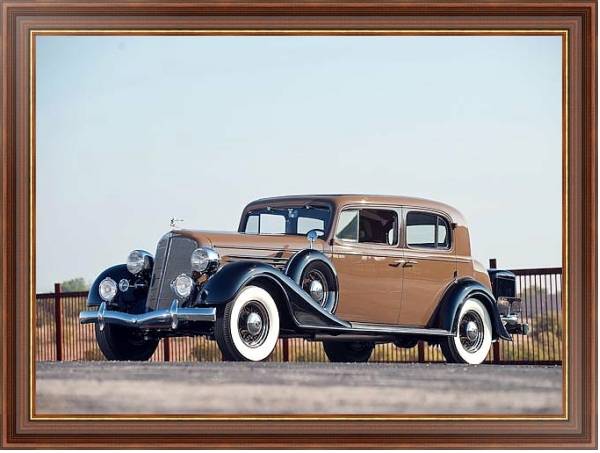Постер Buick 91 Club Sedan '1934 с типом исполнения На холсте в раме в багетной раме 35-M719P-83