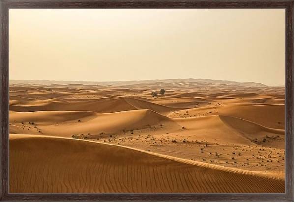 Постер Пески пустыни 1 с типом исполнения На холсте в раме в багетной раме 221-02