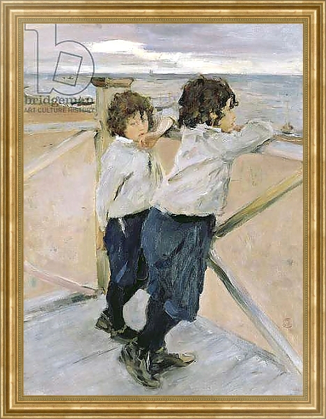 Постер Two Boys, 1899 с типом исполнения На холсте в раме в багетной раме NA033.1.051