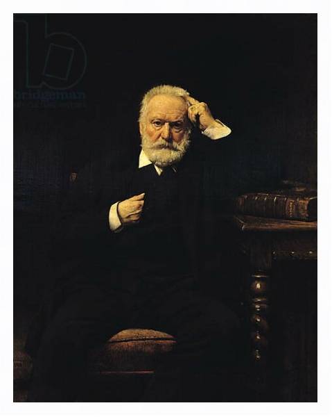Постер Portrait of Victor Hugo 1879 с типом исполнения На холсте в раме в багетной раме 221-03