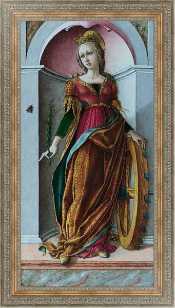 Постер Святая Катерина Алексадрия с типом исполнения На холсте в раме в багетной раме 484.M48.310