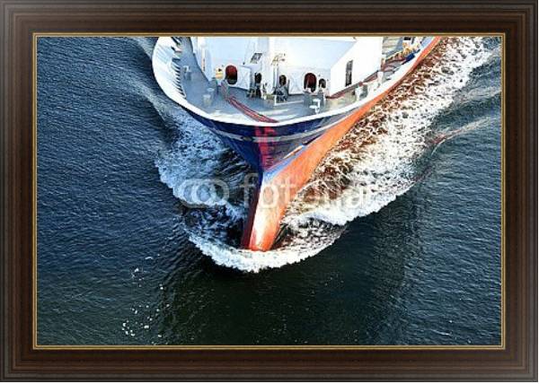 Постер Грузовое судно №001 с типом исполнения На холсте в раме в багетной раме 1.023.151