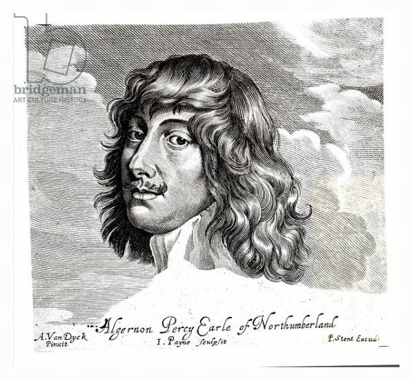 Постер Portrait of Algernon Percy, Tenth Earl of Northumberland, engraved by John Payne с типом исполнения На холсте в раме в багетной раме 221-03