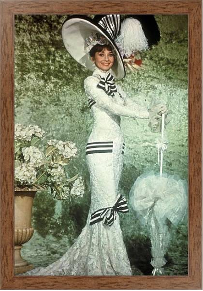 Постер Хепберн Одри 151 с типом исполнения На холсте в раме в багетной раме 1727.4310