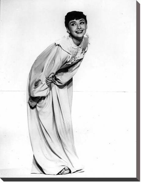Постер Хепберн Одри 75 с типом исполнения На холсте без рамы