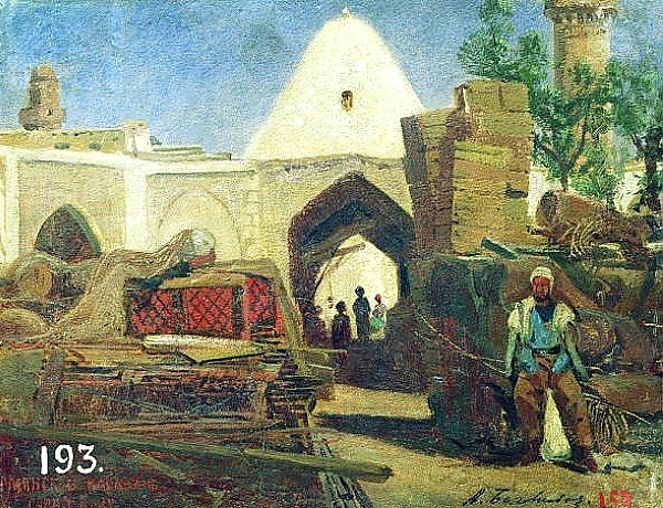 Постер Армянский Караван-сарай. 1861 с типом исполнения На холсте без рамы