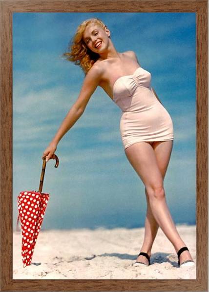 Постер Monroe, Marilyn 37 с типом исполнения На холсте в раме в багетной раме 1727.4310