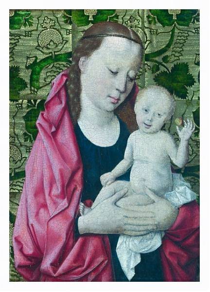 Постер Дева Мария с младенцем 17 с типом исполнения На холсте в раме в багетной раме 221-03
