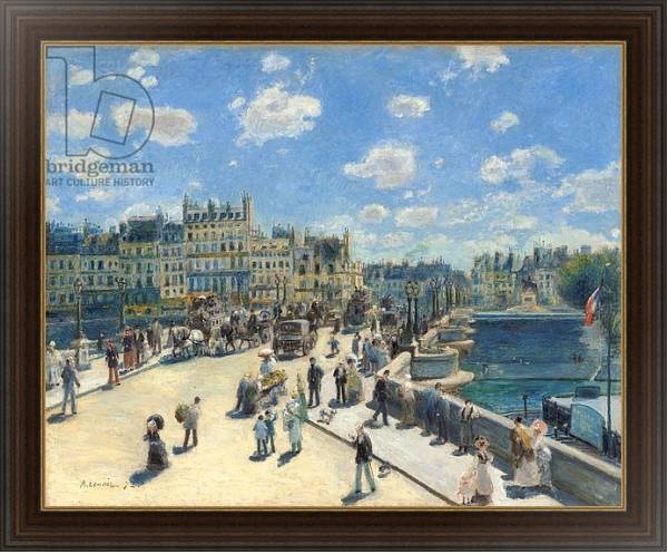 Постер Pont Neuf, Paris, 1872 с типом исполнения На холсте в раме в багетной раме 1.023.151