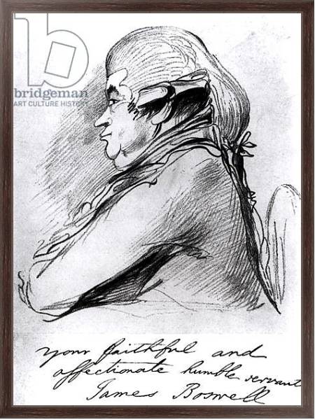 Постер James Boswell, c.1790-95 с типом исполнения На холсте в раме в багетной раме 221-02