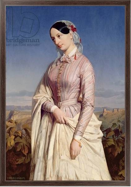 Постер Portrait of a Woman, c.1846 с типом исполнения На холсте в раме в багетной раме 221-02