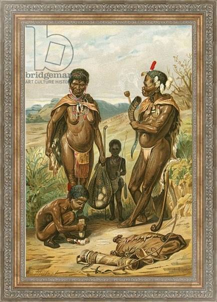 Постер Bushman family с типом исполнения На холсте в раме в багетной раме 484.M48.310