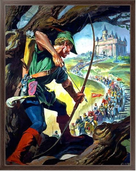 Постер Robin Hood с типом исполнения На холсте в раме в багетной раме 221-02