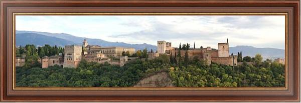 Постер Альгамбра. Гранада. Испания с типом исполнения На холсте в раме в багетной раме 35-M719P-83