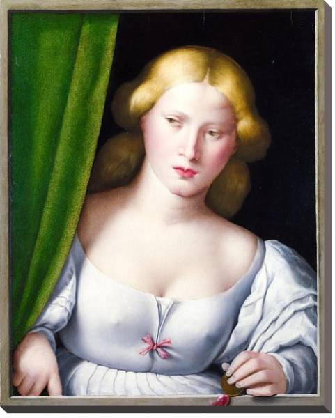 Постер Женщина у окна 2 с типом исполнения На холсте без рамы