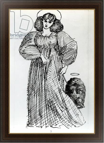 Постер Mrs. Morris and the Wombat, 1869 с типом исполнения На холсте в раме в багетной раме 1.023.151