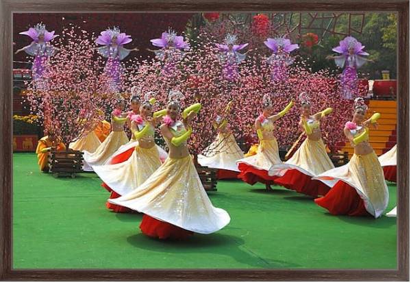 Постер Китай. Новогодний парад 2 с типом исполнения На холсте в раме в багетной раме 221-02