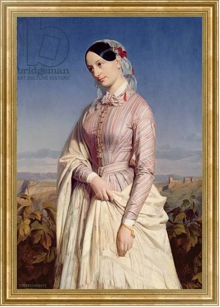 Постер Portrait of a Woman, c.1846 с типом исполнения На холсте в раме в багетной раме NA033.1.051