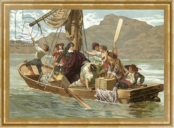 Постер Descartes and the boatmen of Elba с типом исполнения На холсте в раме в багетной раме NA033.1.051