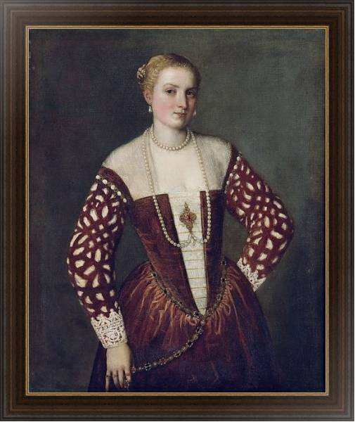 Постер Portrait of a Woman 7 с типом исполнения На холсте в раме в багетной раме 1.023.151