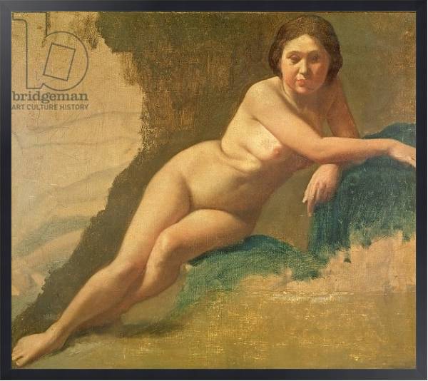 Постер Nude Study, c.1858-60 с типом исполнения На холсте в раме в багетной раме 1727.8010