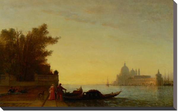 Постер Вид Венеции с типом исполнения На холсте без рамы